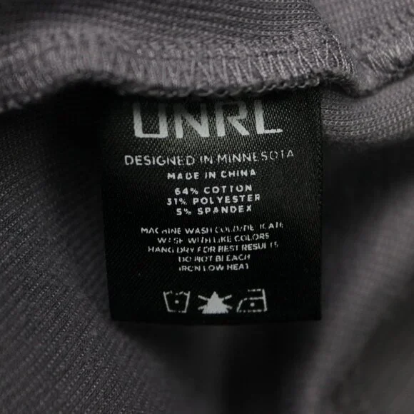 UNRL Hoodie Mens XL Gray Performance Stretch Hooded Sweatshirt Pullover - Picture 7 of 11